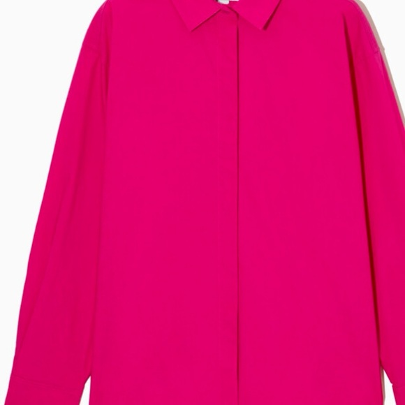 COS Fuchsia Button-Up Shirt - Picture 4 of 9